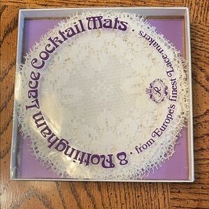 Lace Cocktail Mats - White